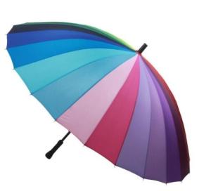 Wholesale Automatic Rainbow Patio Umbrella / Sun Umbrella Easy Open Close 16 Ribs from china suppliers