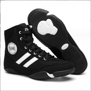 Wholesale Men Shoes Professional Fashion Indoor Gym Training Fitness Combat Wrestling Shoes from china suppliers