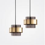 Height 16CM Industrial Style 110V Glass Globe Ceiling Light For Home