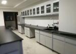 Science Wood Lab Furniture Bench All Steel Frame For Chemical Laboratory