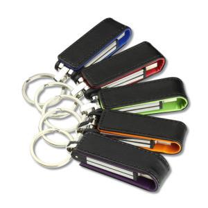 Wholesale USB Flash Memory Stick Customized Logo Leather USB Drive for free logo print from china suppliers