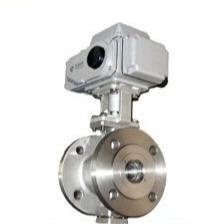 Stainless Steel Electric Trunnion Ball Valve V Type For Corrosive Medium