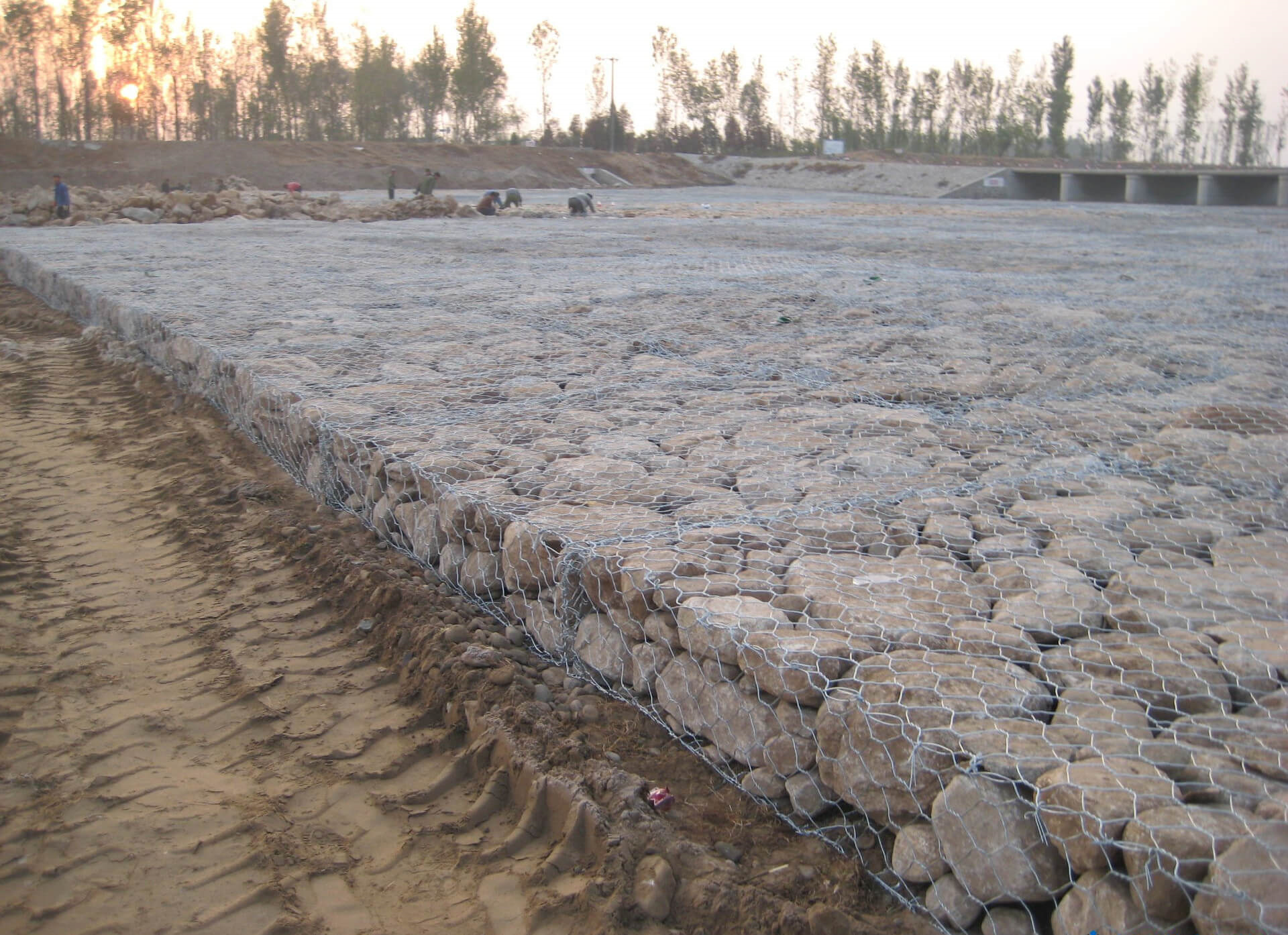 Iron Wire Mesh Gabion Garden Retaining Wall 2*1*1m 200x100x50mm