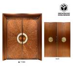 Fire Resistance Brown Aluminum Garden Gate Smart Locks Aluminum Side Gates