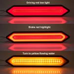 Red Yellow 24V Universal LED Tail Light Pilot Lamp For Car For Motorcycle