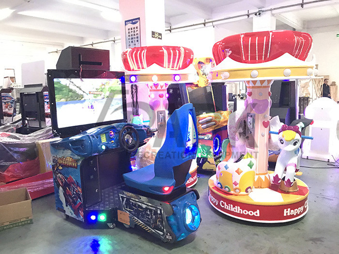Elephant / Dinosaur Coin Operated Amusement Kids Ride Machines