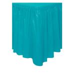 KINSHUN Plastic Table Skirt Rectangle Hydrangea Color Party Table Skirt