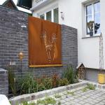 Carved Decorative Corten Steel Garden Screens Panels OEM ODM Service