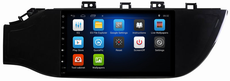 Ouchuangbo 9 inch digital screen android 8.1 stereo for Kia K2 2017 with BT USB wifi dual zone digital television