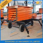 300kg 500kg Towed Mobile Mobile Platform Lift Electric Hydraulic 12m Lifting