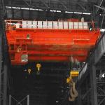 Red 50/10 TONS Steel Plant Crane Double Girder Overhead Crane