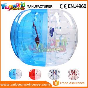 China Transparent Inflatable Bubble Ball / Inflatable Zorb Ball Large Hot Air Welded on sale