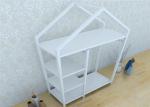 European Style Metal Display Racks And Stands White Garment Frame House Like
