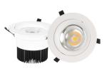 70mm 95mm 115mm cutout 10w 15w 20w dimmable led cob downlight with meanwell