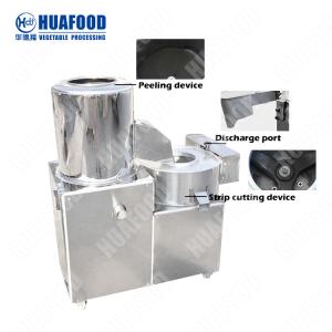 Wholesale Industrial Electric Automatic Beet Root Carrot Cassava Potato Washing Peeling Cutting Machine from china suppliers