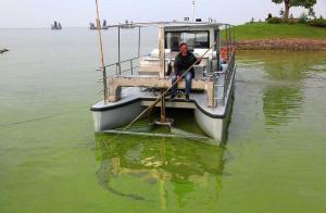 Wholesale 3.5m width, 135KW ,3500m3,Aquatic Weed Harveting Boat With Storage Tipper Body For Water Weed harvester from china suppliers