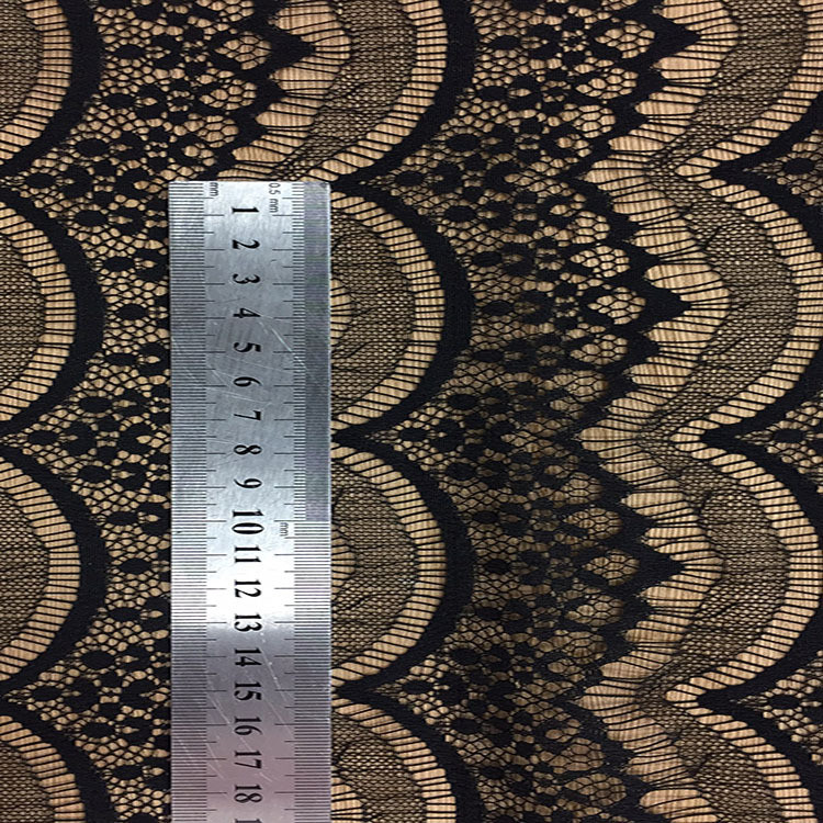 2017 best selling metallic net knitting technic thin french white eyelash lace fabric