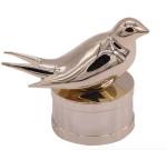 Customized Luxury Bird Design Gold Plating perfume bottle tops Free Sample