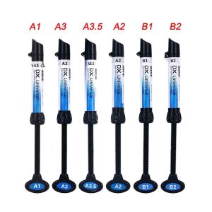 Wholesale 5Pcs Dental Light Curing Composite Resin Refill Syringe Dentex A1 A2 A3 A3.5 B1 B2 from china suppliers