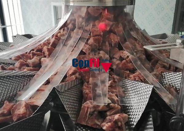 Frozen Diced Ribs Multihead Weigher Machine Frozen Food Filling Machine