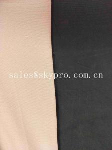 Wholesale Fireproof Anti - Aging Black CR Beige Neoprene Fabric Roll CR Foam Rubber Sheet from china suppliers
