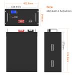 Solar Storage RS485 CAN Communication Base Station 50AH 200AH BMS 48V LiFePO4