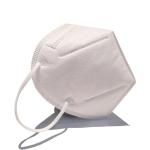 5 layers disposable white non-woven fabric kn95 face mask in stock