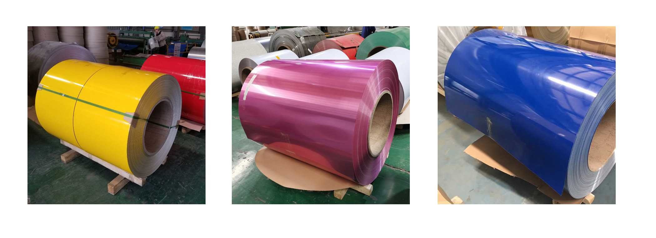 20 / 5 Micron Film PVDF Color Coated Aluminum Coil / Aluminum Sheet 1050 3003 5005