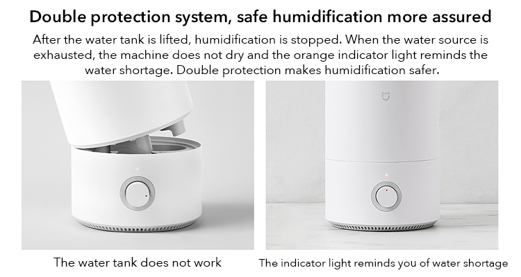 Xiaomi Mi Air Humidifier 4L Desktop Puricare Mini Air Humidifier For Home Bedroom