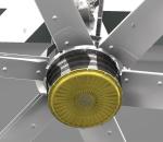 Air Cooling Roof Ceiling 18FooT 6 Blade Hvls Ceiling Fan