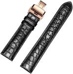 Unisex 20mm Watch Band Strap 25g Brown Crocodile Watch Strap Genuine Leather