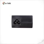 Gigabit Poe Injector With Power Cord 10/100/1000mbps 48vdc 24w