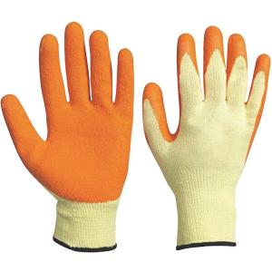 Wholesale Yellow size 8-11 Latex Garden Gloves / Yard Work Gloves 10G Knitted Wrinkle from china suppliers
