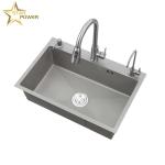 33 Inches Handmade Kitchen Sink Stainless Steel Simple Basin Type