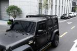 200kg Loading Capacity Custom Steel Aluminum Black Roof Rack for Jeep Wrangler