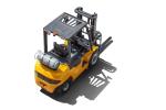 1.5 - 3.5ton Gas Powered Four Wheel Forklift , Heavy Equipment Forklift With