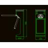Buy cheap Small Vertical Semi-automatic Solenoid type Tripod Turnstile KT-114B from wholesalers