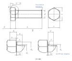 JIS B1180 M30 M18 M9 M5 Hexagon Head Bolt Continuous Thread Hexagon Head Bolts