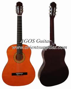 Wholesale 39inch Basswood classical guitar Black ABS binding CG3910A from china suppliers