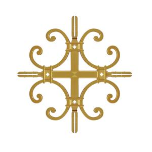 Wholesale Plastic Decorate Flower T-Type Georgian Bar for Windows and Doors Limited Time Offer from china suppliers