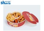 PLA Coated Paper Fried Chicken Waterproof Paper Food Buckets With Lid
