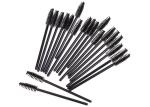 Artificial Fibers Cosmetic Beauty Tools / Black Eye Makeup Brushes For Eyelashes