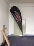 Knitted Fabric Custom Teardrop Flag Banner