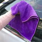 400GSM 50X60CM Reusable Cleaning Rags Microfiber Double Side Brushed Weft Terry