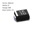 Ultra Low Capacitance Bidirectional Esd Protection Diode 600W 12V SMBJ12A