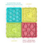 4 In 1 Silicone Fun Interactive Slow Pet Water And Food Dispenser Dog Food Bowl