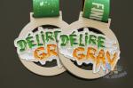 Spray White And Colors Filled Custom Award Medals For Business Gift