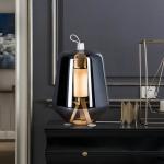 Nordic Creative LED Table Light Smoky Gray Glass Reading Luisa LED Table Lamp(WH