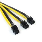 S7 S9 3 Way Extension Cord Splitter Power Cord Splitter Cable For BTC Miner PCIe