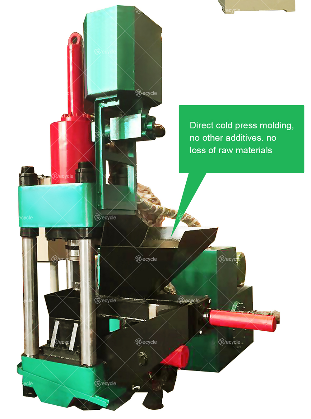 Waste Metal Chips Briquetting Machine 300Pcs/H Briquette Press Machine Cuotomized